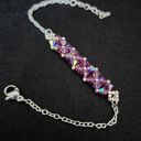 Delikatna bransoletka z kryształów Preciosa Amethyst AB