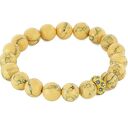 bransoletki handmade honey howlite with crystal bead