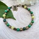 Bransoletka z turkusem afrykańskim w stylu vintage w204