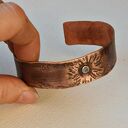 Bransoletka - bangla z kutej oksydowanej miedzi /70/