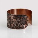 Kwiaty - miedziana bransoletka (2508 -05) ooak