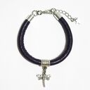 Bransoletka - Ważka mała, bakłażan