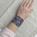 Zestaw 11 bransoletek mocy - jadeit, turkus i kwarc (handmade)