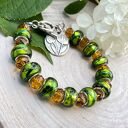 Bransoletka ze szkła weneckiego w149 - Herbarium Jewelry