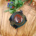 Bransoleta mankiet - jaspis i tygrysie oko