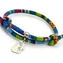 Bransoletka boho regulowana azteq z kotem