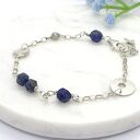 Bransoletka srebrna z lapisem lazuli