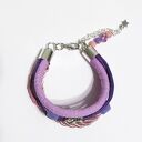 Bransoletka - Konik na biegunach, lila - rzemienie