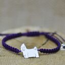 Shih Tzu - bransoletka z psem, srebro 925