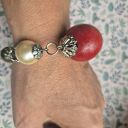 Bransoletka boho uniwersalna z frędzlami i pomponami (handmade)