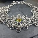 Bransoletka chainmaille - mistyczny kryształ Swarovskiego