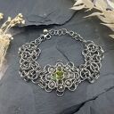 Bransoletka chainmaille - mistyczny kryształ Swarovskiego