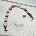 Bransoletka z rodochrozytu - handmade w srebrze