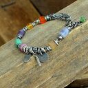 Karneol, tanzanit - bransoletka