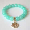 Bransoleta mint stones&rose