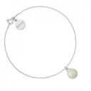 Srebrna bransoletka z szarą perłą SWAROVSKI® CRYSTAL