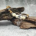 Bransoletka z bawolą kością - głowa byka