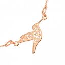 Bransoletka z różowego złota z konikiem morskim