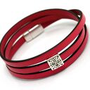 bransoletka MAGNETOOS TRIPLE QUADRO pink