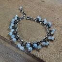 Bransoletka - zawieszki akwamarynu