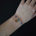 Bransoletka Zodiakalna Ryby - wersja ze złotem