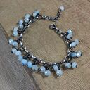 Bransoletka - zawieszki akwamarynu