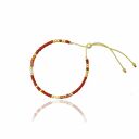 Bransoletka Minimal - Brown and Gold