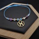 Bransoletka Zodiakalna Ryby - wersja ze złotem