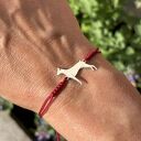 Doberman lub Pinczer - bransoletka z psem ze srebra 925, handmade