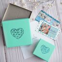 BRANSOLETKA RĘCZNIE WYKONANA " AMBER HEART"