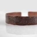 Miedziana bransoletka handmade z patyną - prosta, regulowana i uniwersalna