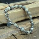 Krzemień pasiasty - bransoletka 07