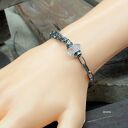 Diament herkimer - bransoletka 06