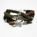 Bransoletka - Niedźwiedź 2 - rzemienie