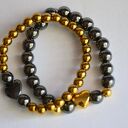 Bracelet by SIS: elegancka bransoletka z kamieni ze złotym sercem