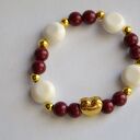 Bracelet by SIS: serce w białych koralach