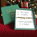 bransoletka - pomysł na prezent - świąteczne pudełko - ZIELONA4