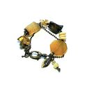 Bransoletka unikat z mixu minerałów w stylu boho vintage