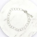 Bransoletka srebrna - jasny łańcuszek