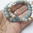 LIGHT BLUE, GREY AND WHITE DUO