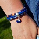 BRANSOLETKA BOHO GIPSY COOKIE MONSTER blue