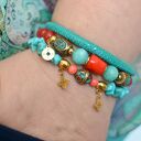 Zestaw bransoletek orient turquoise