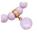 Jasnoróżowa pastelowa bransoletka perły swarovski® crystal z kryształem