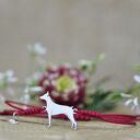 Doberman lub Pinczer - bransoletka z psem ze srebra 925, handmade