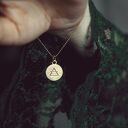 Bransoletka z Żywiołem Powietrza z pozłacanego srebra 925 - handmade
