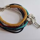 Bransoletka uniwersalna etno boho folk Box F1 - rękodzieło Ruda Klara