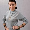 Płótno - mosiężna bransoletka (1904 -01) ooak