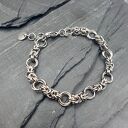 Bransoletka chainmaille - ażurowe koła ze stali szlachetnej
