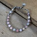 Bransoletka z opalu peruwiańskiego z przekładkami