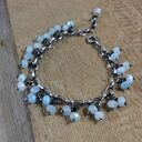 Bransoletka - zawieszki akwamarynu